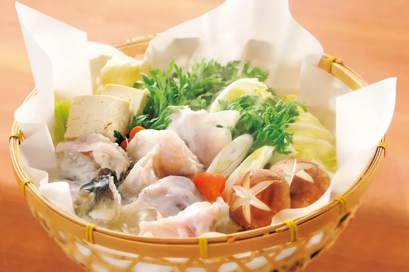 玄品自慢の「てっちり(ふぐちり鍋)」