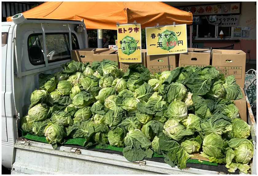 農産物の軽トラ市！