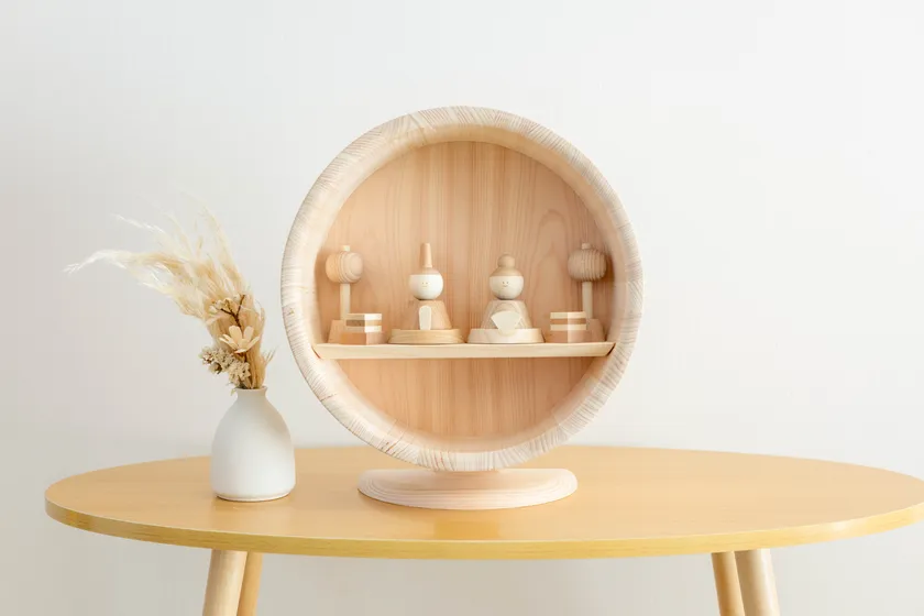 ～円形台座雛飾り～