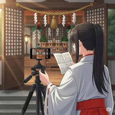 本殿でセレモビ代参