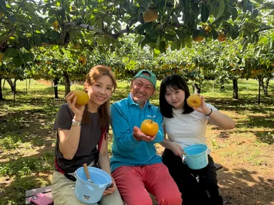 福島研修・まるせい果樹園にて