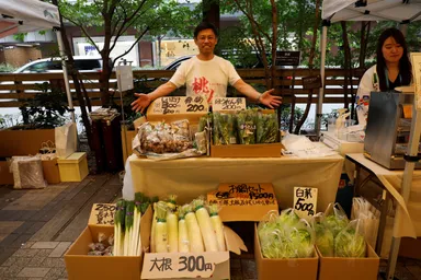昨年の「ふくしまマルシェ」の様子・生産者も来阪