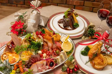 グルテンフリークリスマスディナー風景