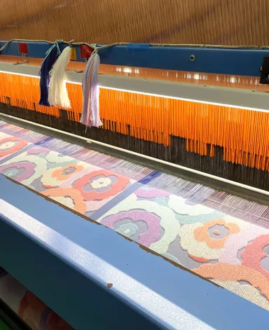 多色ジャガード織り