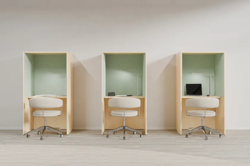 BOXデスク：ピスタチオグリーン