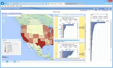 IBM Cognos内でのマップの利用