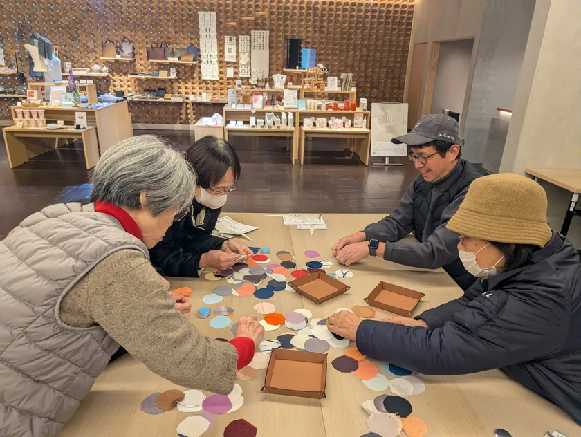 丹後ちりめんくるみボタンワークショップ2