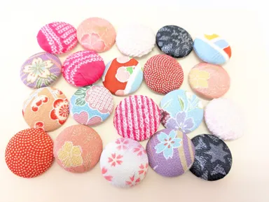 丹後ちりめんくるみボタンワークショップ1