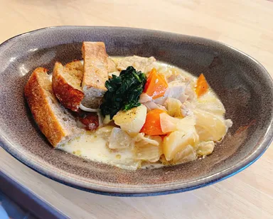 武井牧場のA2牛乳を使った特製ミルクスープ