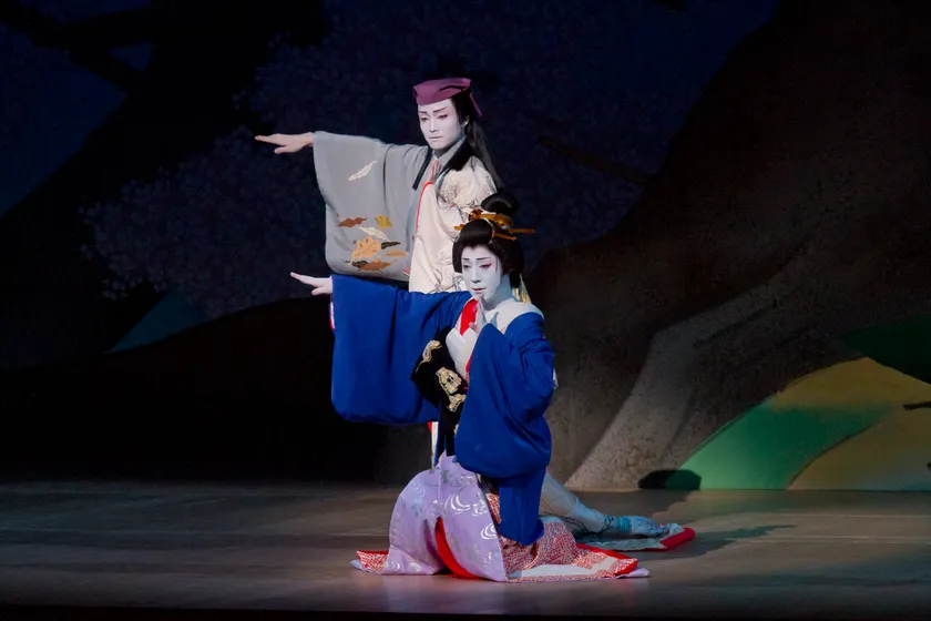 『二人椀久』椀久:尾上菊之丞、松山:八代目尾上菊五郎(当時菊之助)