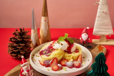 イチゴのショートケーキプレート