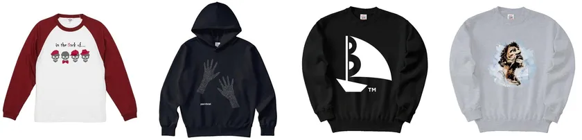 長袖トップス類(一部抜粋)