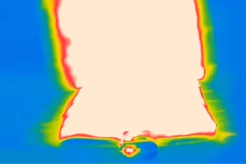 60℃/30分使用後の布団