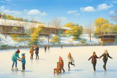 和歌山県“初”の屋外アイススケートリンクが12/20(土)誕生！道の駅 四季の郷公園に「AOZORA ICE PARK」がOPEN！本物の氷で、この冬だけの特別な体験を！