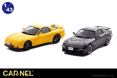 CARNEL 1/43 マツダ RX-7 (FD3S) Type RS-R 1997 Yellow / Type RZ 1998 Black
