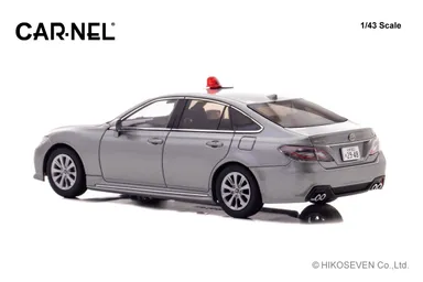 1/43 トヨタ クラウン 2023 北海道警察交通交通機動隊車両 (覆面/グレー)：左後