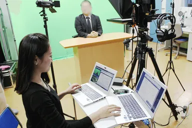 カメラプロンプター使用イメージ2