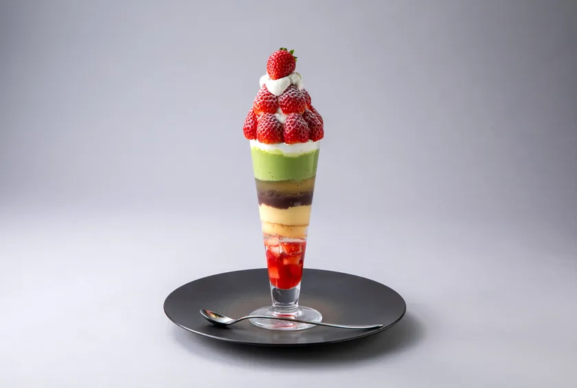 いちご抹茶パフェ