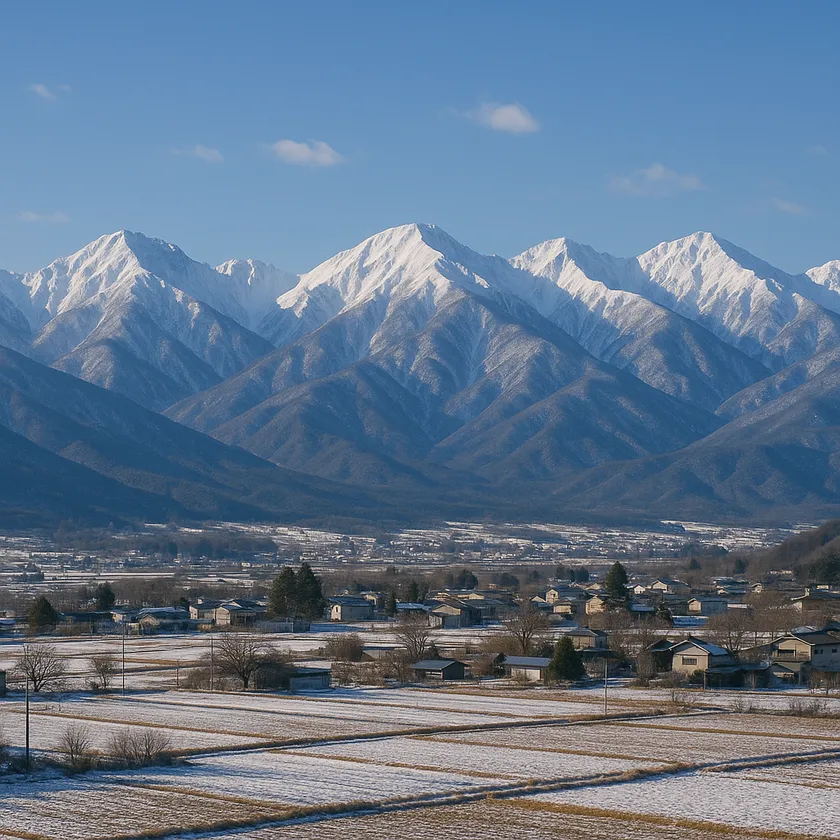 写真(11):北アルプスの雪化粧