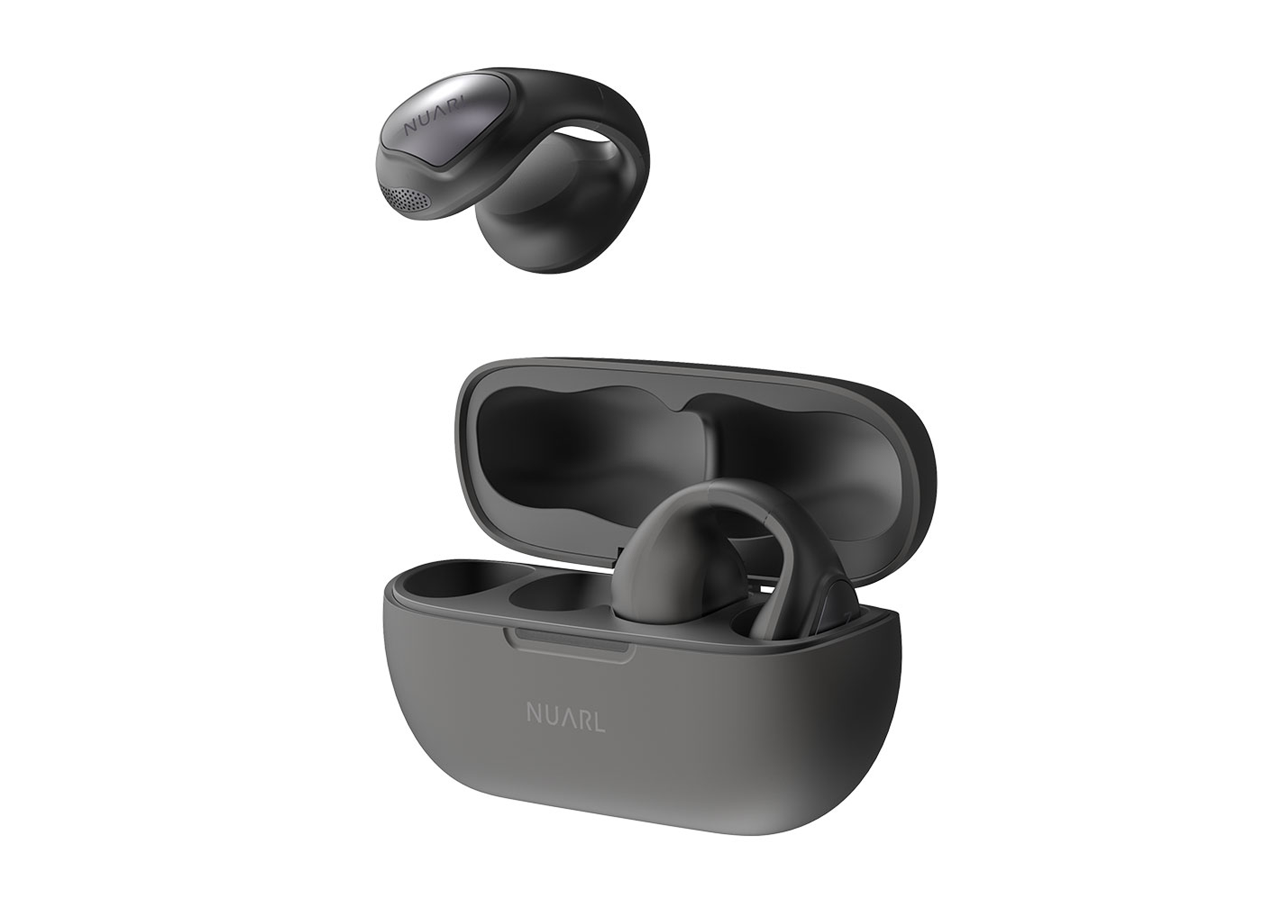 NUARLからAIライブ翻訳にも対応する イヤーカフ型オープンタイプ完全