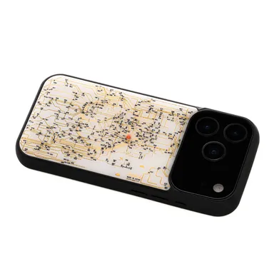 FLASH 東京回路線図 iPhone 17 Pro ケース　白　ななめ