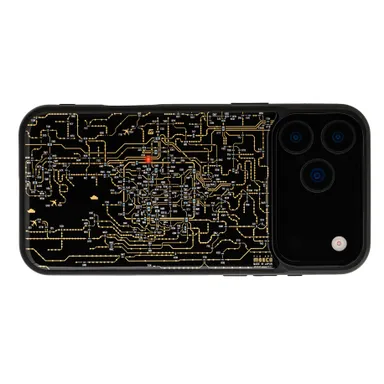 FLASH 関西回路線図 iPhone 17 Pro Maxケース　黒