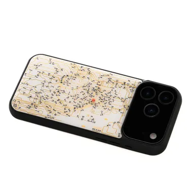 FLASH 東京回路線図 iPhone 17 Pro Maxケース　白　ななめ