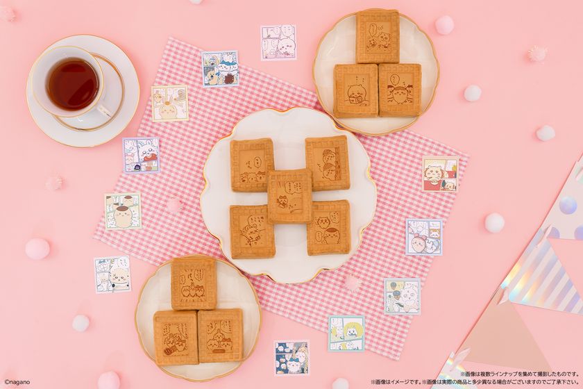 「ちいかわ」のフレーム型ワッフル第2弾が登場！
仲良しなちいかわたちのプリントが全11種！