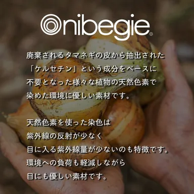 タマネギの皮から抽出された天然色素で染色