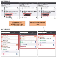 バス接近情報利用イメージ
