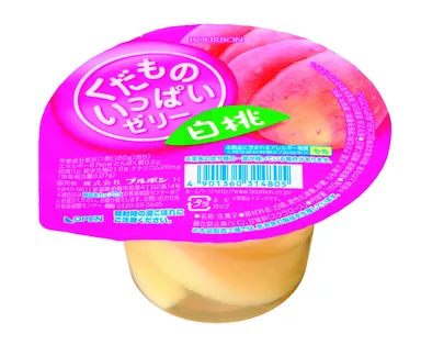 くだものいっぱいゼリー 白桃