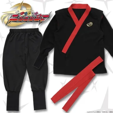 手裏剣戦隊ニンニンジャー　胴着3点セット(上下＋帯)　アカニンジャー