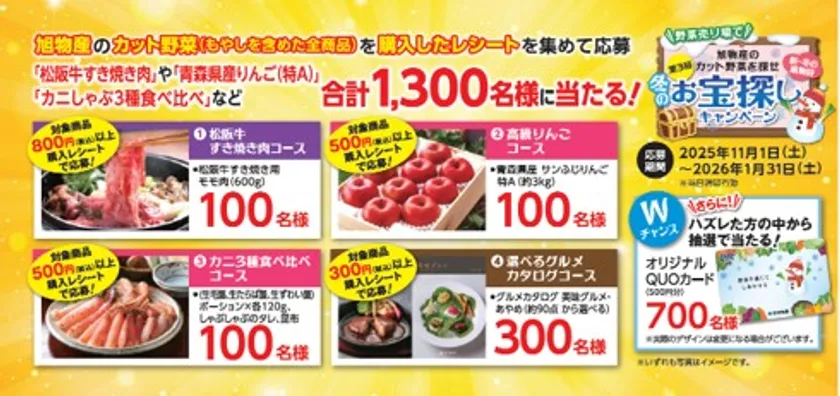 旭物産「冬のお宝探しキャンペーン」_賞品コース