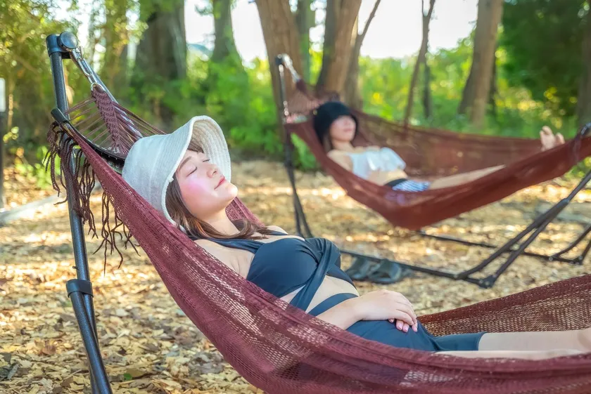 ハンモックに揺られながらととのう【栃木】