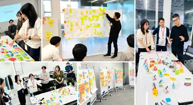 ワークショップの実施風景（ブレインパッド社内にて）