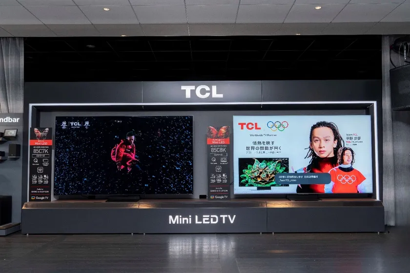 「AI節電エアコン」を含め商品展示エリア 1