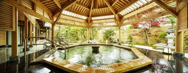 月岡温泉ホテル摩周　露天風呂「月美の湯」