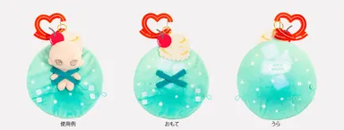 クリームソーダ：広げた状態の使用例・おもて・うら