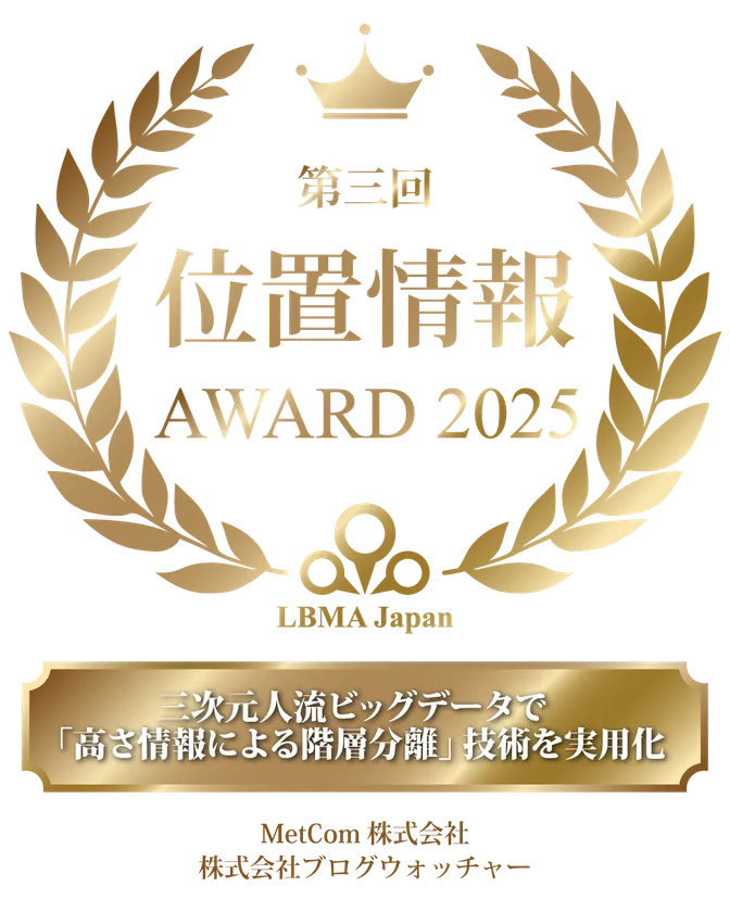 第3回 位置情報アワード2025 最優秀賞を受賞