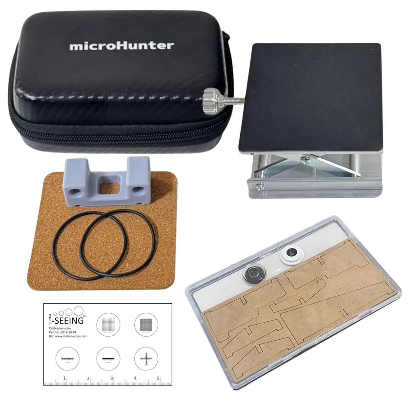 「ミクロハンターキットLite」と小型昇降台のセット