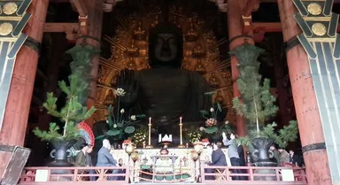 算額奉納式の様子