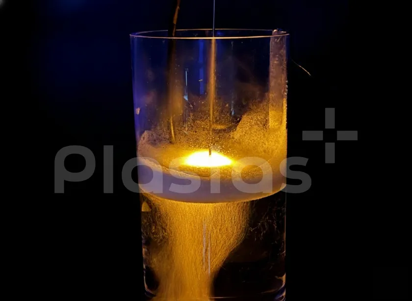 図1.プラズマ照射の様子