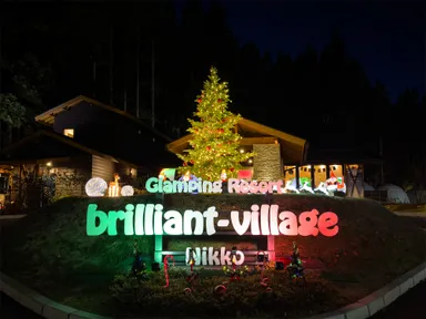 サインボードとイルミネーション