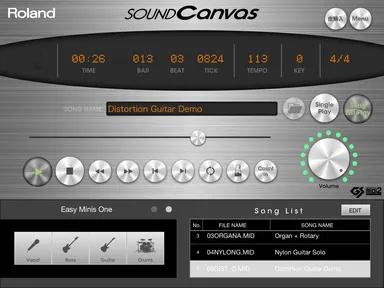 Player スキン(iPad用画面)