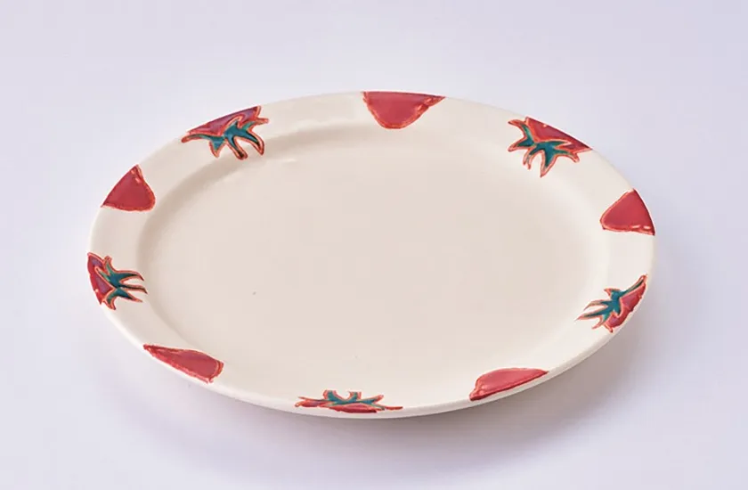 【食器】波佐見焼fruitsいちご プレートM