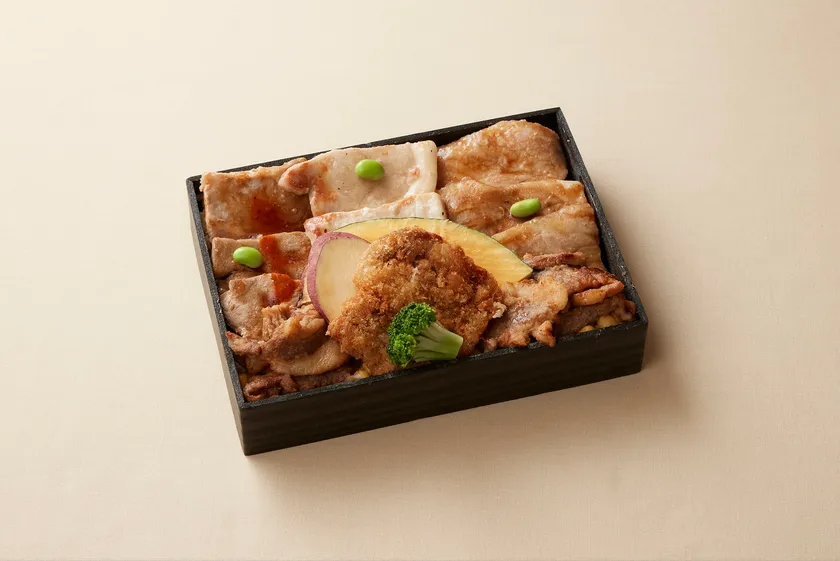 【掛村】「夢の大地4元豚食べ比べ弁当」