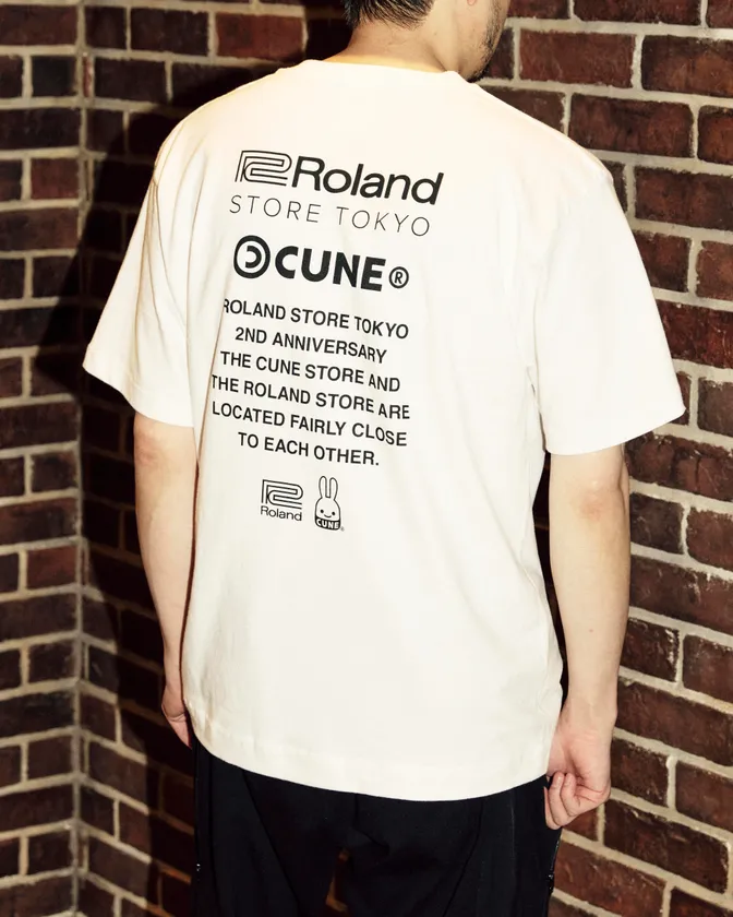 Roland Store Tokyo × CUNE T-Shirt (WHITE)背面
