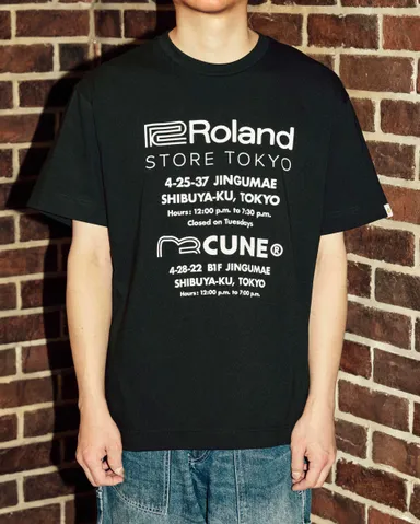 Roland Store Tokyo × CUNE T-Shirt (BLACK)