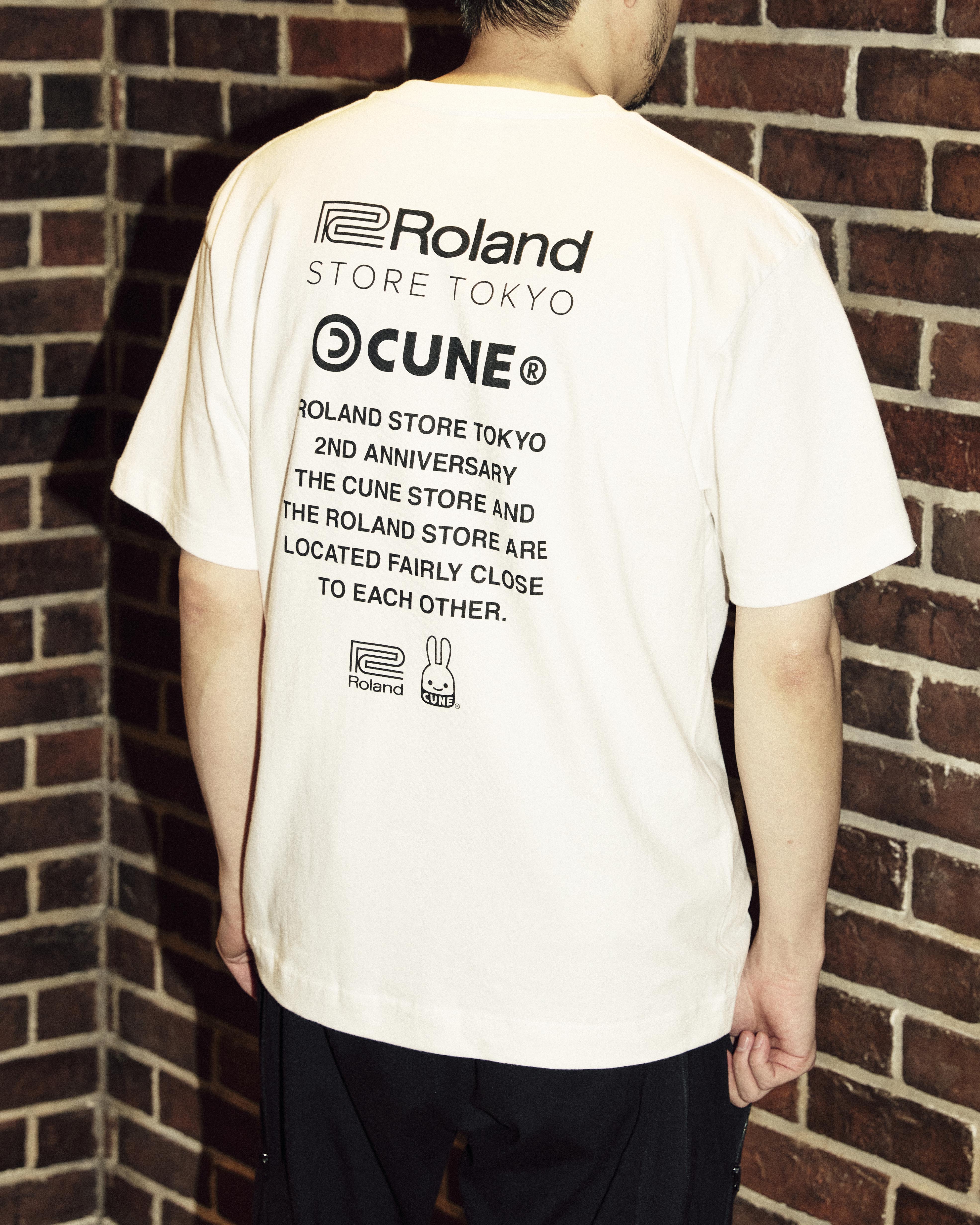 Roland Store TokyoとアパレルブランドCUNEの コラボTシャツを発売