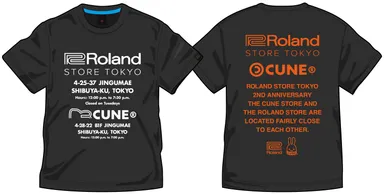 Roland Store Tokyo × CUNE T-Shirt (BLACK)デザインイメージ